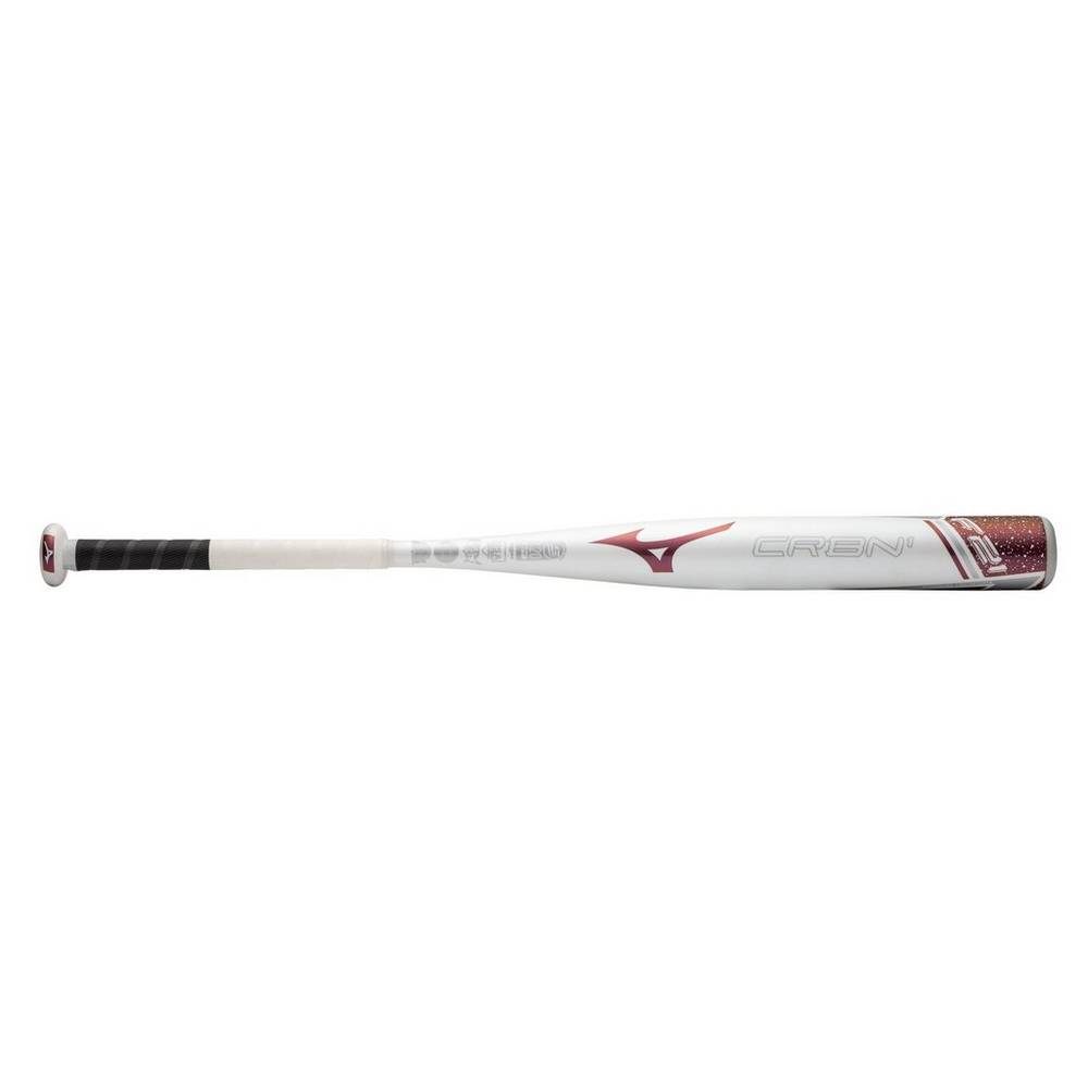 Mizuno Women's F21-CRBN1 - Fastpitch Softball Bat (-13) White/Coral (340555-CVM)